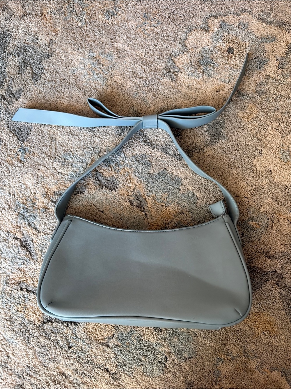 Anthropologie Powder Blue Bow-Handle Shoulder Bag - Picture 2 of 3